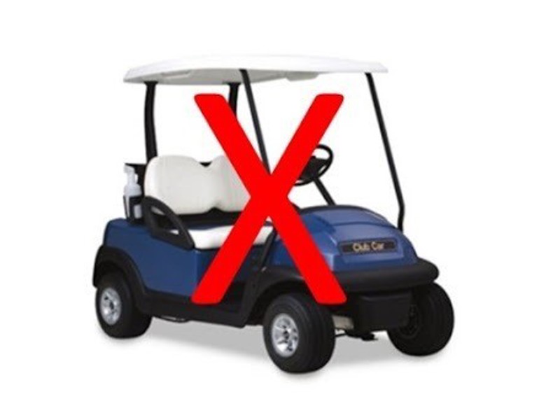 Golfbilsförbud